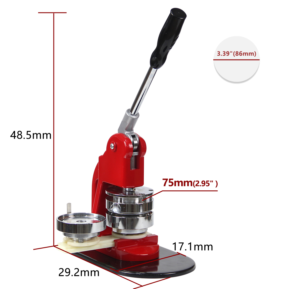 75mm Button Pin Badge Making Machine for Making Badges