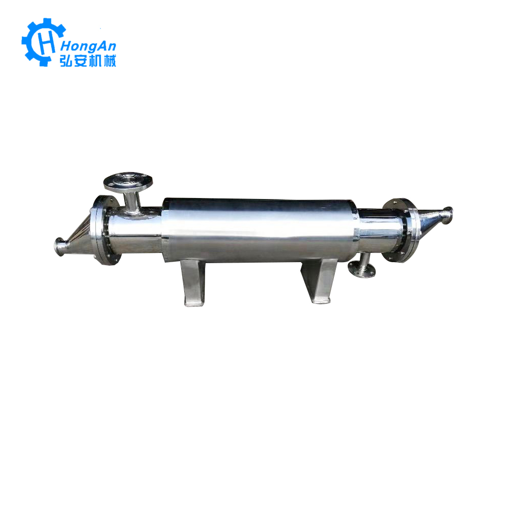 Sanitary Stainless Steel Industrial Shell and Double Tube-Sheets Heat Exchanger