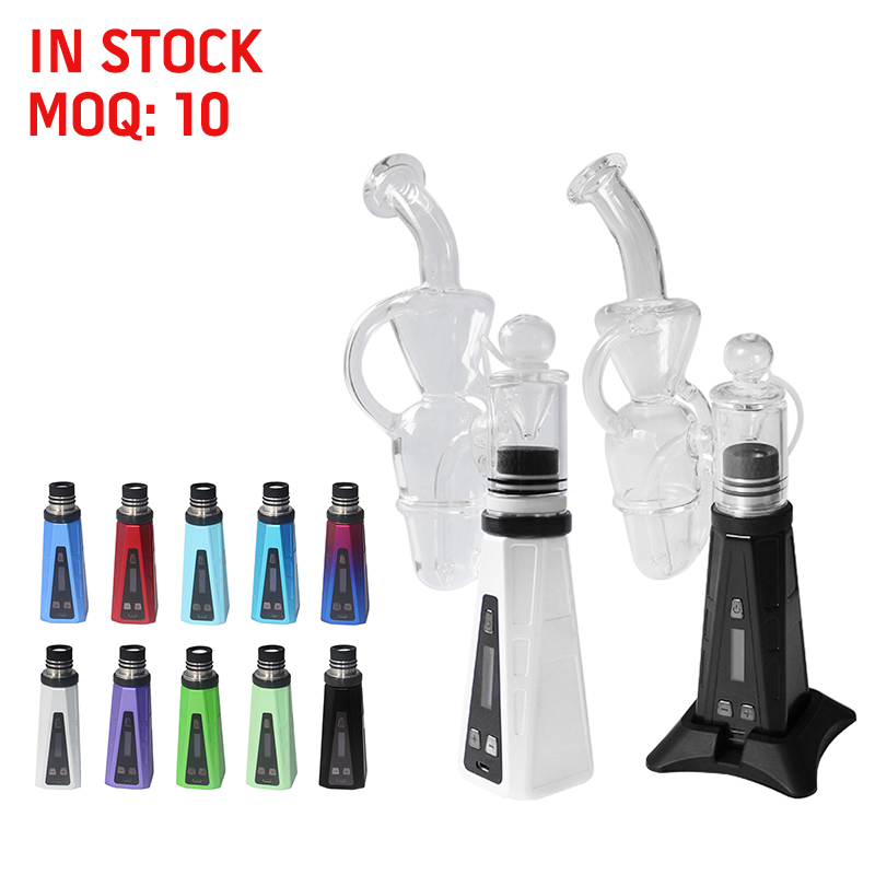 Custom Portable 10 colors Vape Pen Digital Temp Control Vape Atomizer Glass Device Epro Dab Oil 3000mAh Rechargeable vaporizer