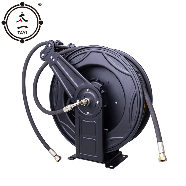 Factory price Garden Auto High Pressure Metal Industrial wash steel wire pipes water air hose Reel
