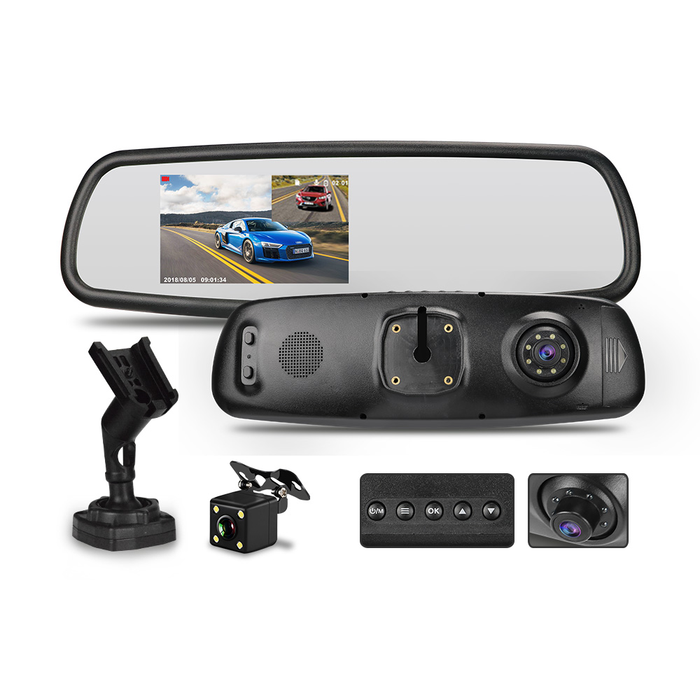 4.3 Inch HD1080P Dual recording dash camera for car
