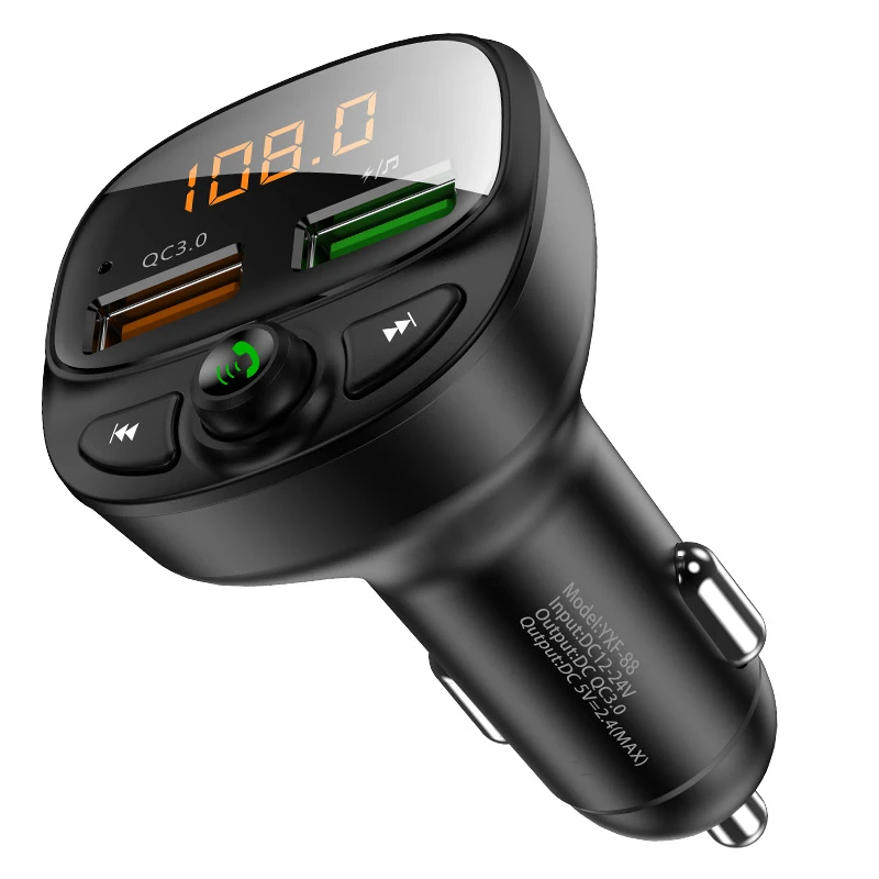FLOVEME трендовые 2021 tecnologia быстрое зарядное устройство с двойным портом USB зарядное устройство популярных продуктов 2021 беспроводной FM автомобильное зарядное устройство MP3 плеер