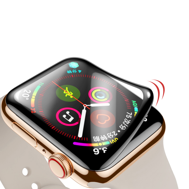 3D полностью изогнутая мягкая ПЭТ пленка для Apple Watch Series 5 4 ультра-тонкая защитная пленка для iWatch 38 40 42 44 мм