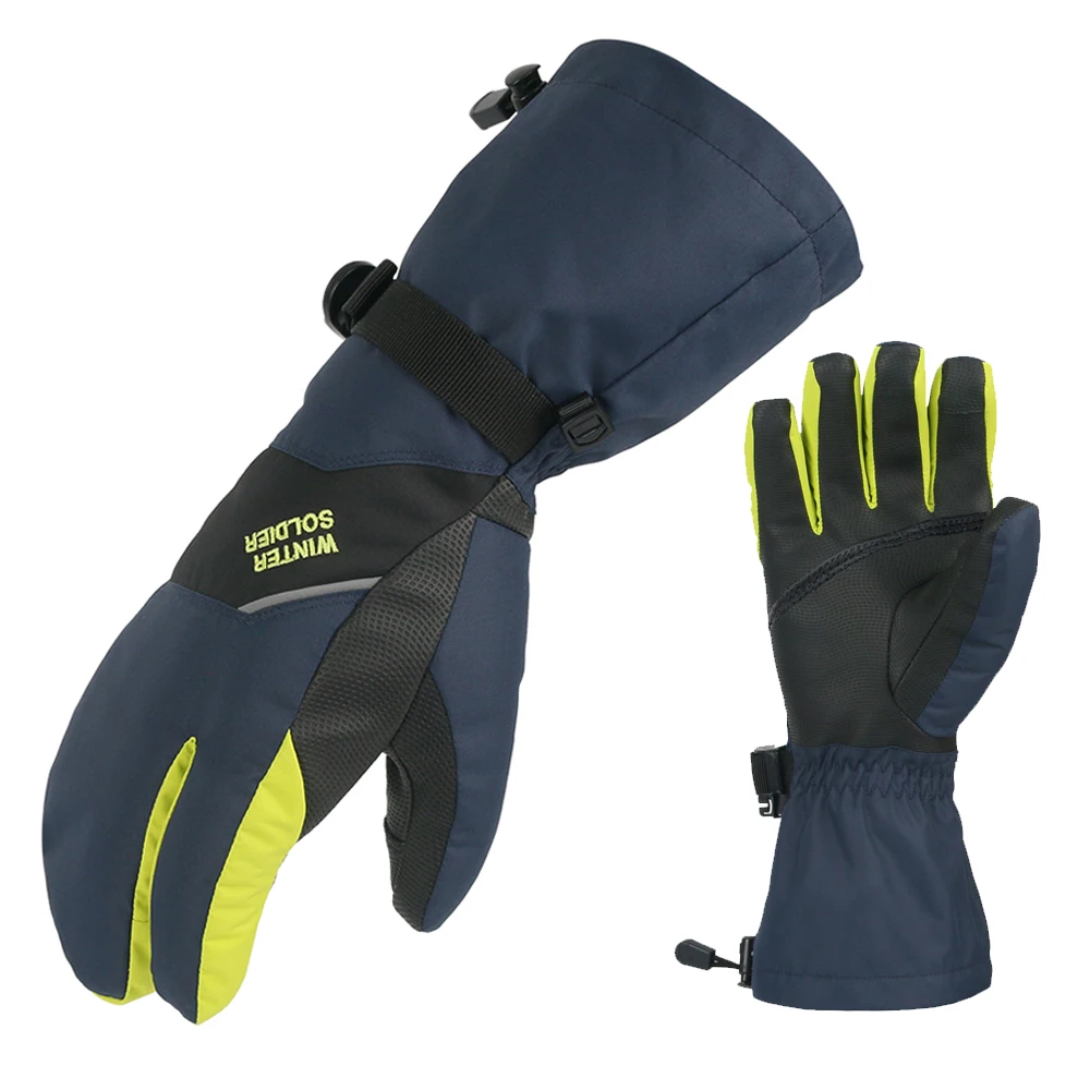 Touch Screen Ski Gloves Winter Thermal Gloves for Cycling Snowboard Outdoor Sports Waterproof Mens Style