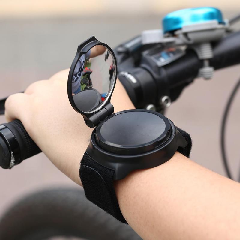 Новый велосипед зеркало заднего вида Велоспорт 360 градусов Поворот MTB Arm ремешок заднего вида велосипед аксессуары зеркало заднего вида
