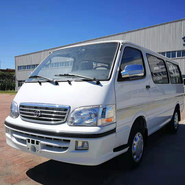 popular low roof mini bus hiace style 15 seater passenger van with gasoline engine