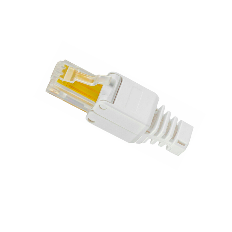 Оптовая продажа, без обжима, разъемы, Ethernet-кабель, без инструментов, прозрачная головка, разъем CAT5e RJ45
