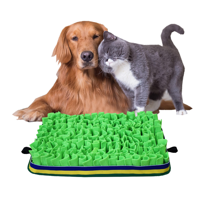 2019 Gray Snuffle Feeding Mat Dog Slow Feeding Fun Smell Training Mat