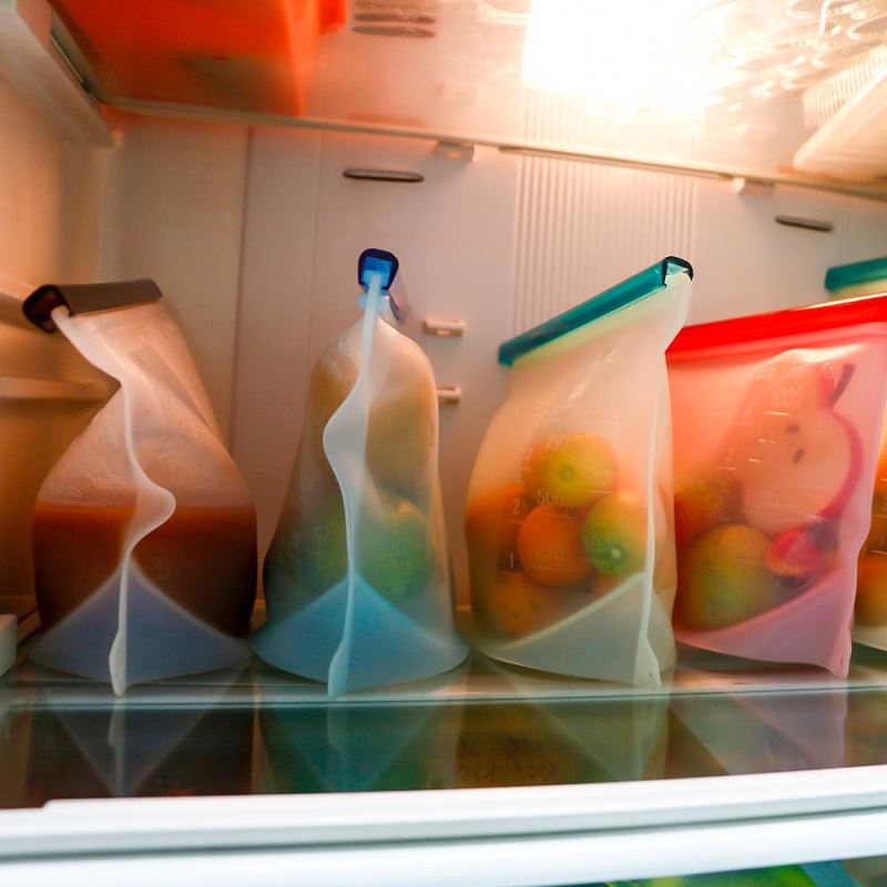 Производитель, свежий пакет для хранения продуктов, силиконовый вакуумный пакет с молнией