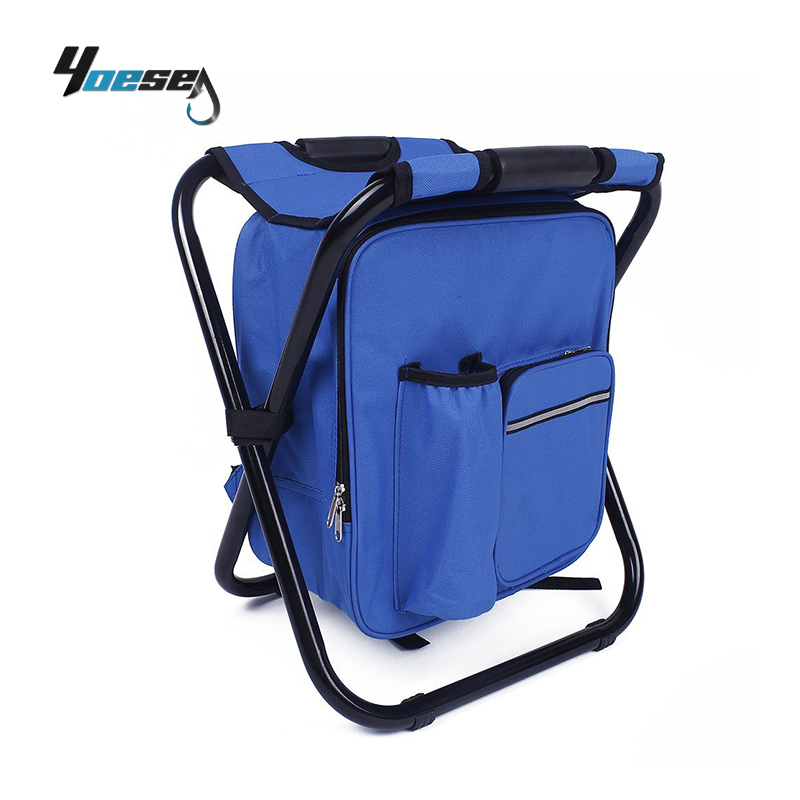 YOESEA Outdoor Collapsable Fishing Chair Multi-functional Folding Leisure Portable Fishing Stool Bag