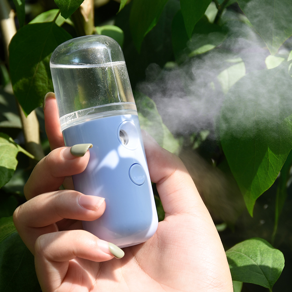 2021 mini handle oem beauty products home face steamer cooling spray facial spray nano mist