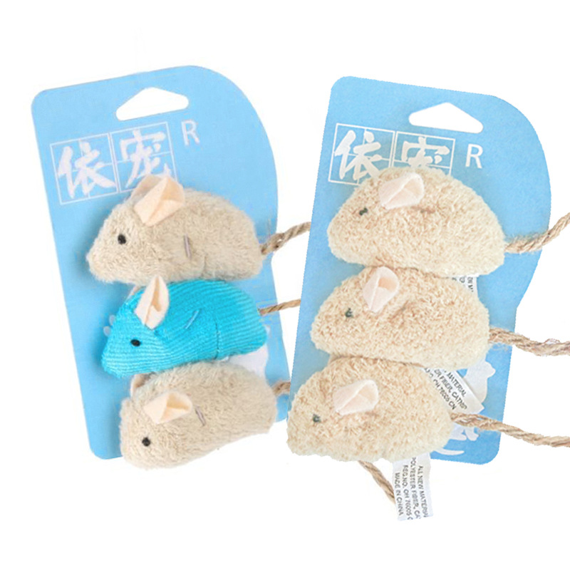 Wholesale hot sale realistic mouse shape pet toy catnip toy for cat