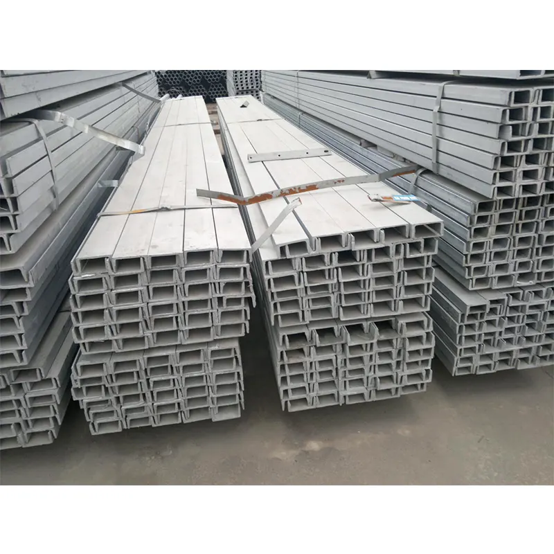Chinese Factory Hot Rolled U Beam Astm A36 Carbon U Channel Steel Q460CSS400S275JR Stainless Steel Channel Beam