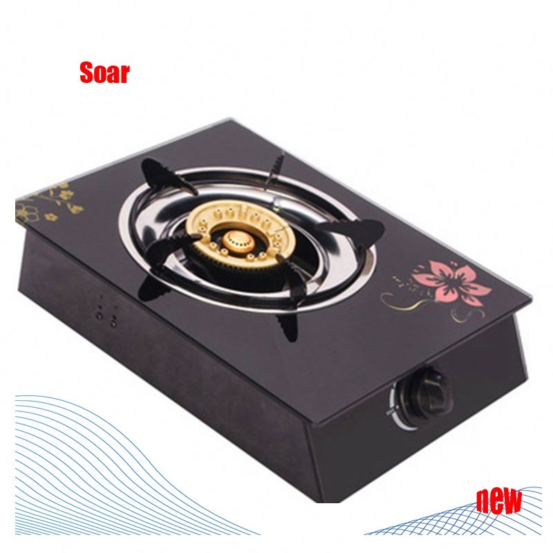 cheapest tempered glass panel Auto ignition Freestanding 1 burner gas cooking stove