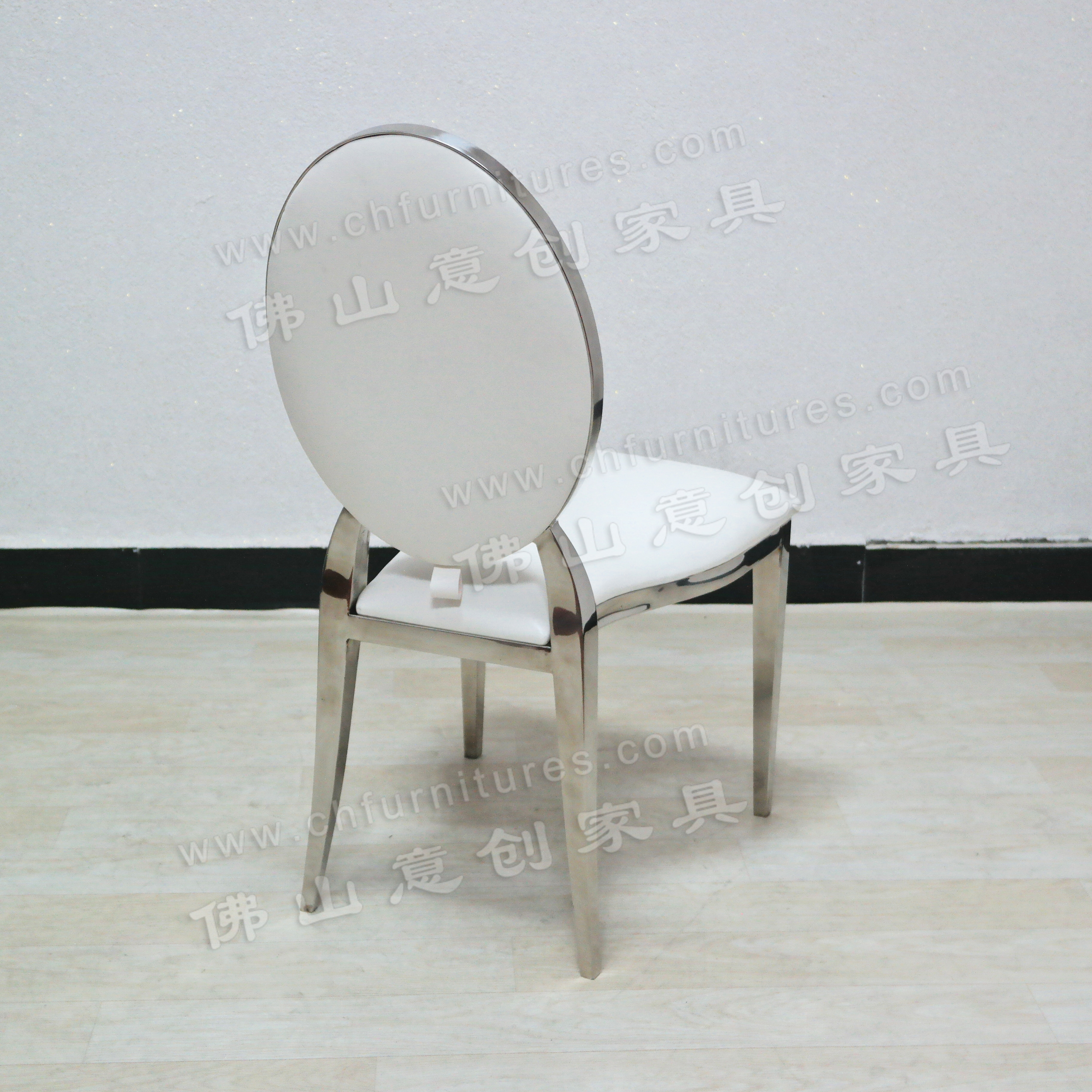 Modern Simple Stackable Stainless Steel Leather Home Hotel Restaurant Banket Chairs with interchangeable cushion and backs