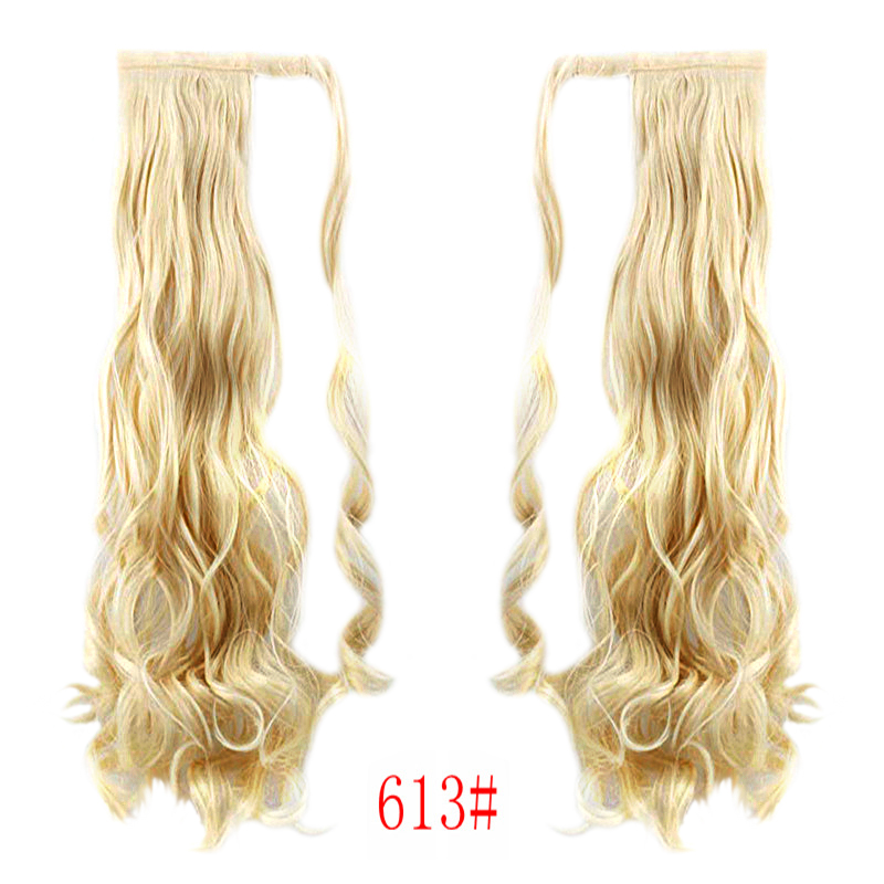 Manufacturer's stock 120 g magic tape with multi color synthetic hair extension