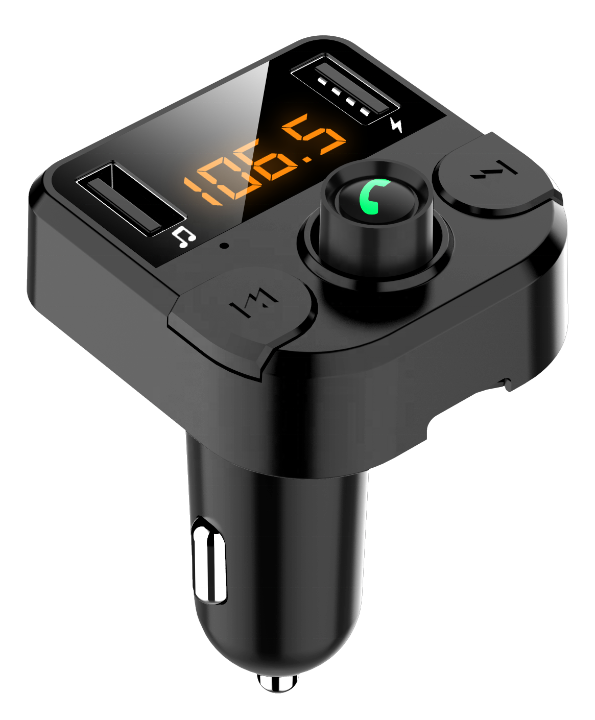 Горячая продажа радио mp3-плеер автомобильный bluetooth fm-передатчик с автомобильным двойным USB зарядным устройством