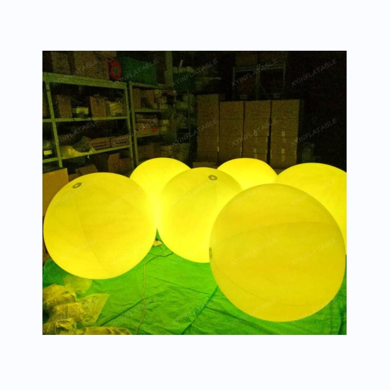LED inflatable floating ball, glow in the dark inflatable toys for concerts
