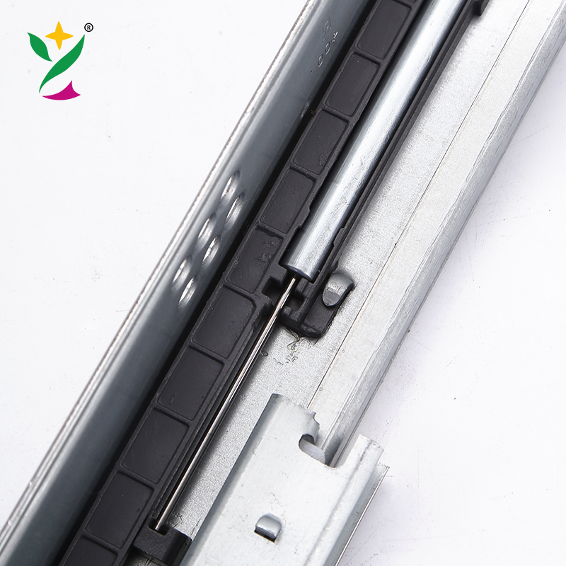 YUXING 3 Fold Channel Push To Open Hidden Telescopic rails Soft Close Undermount Concealed Drawer Slide