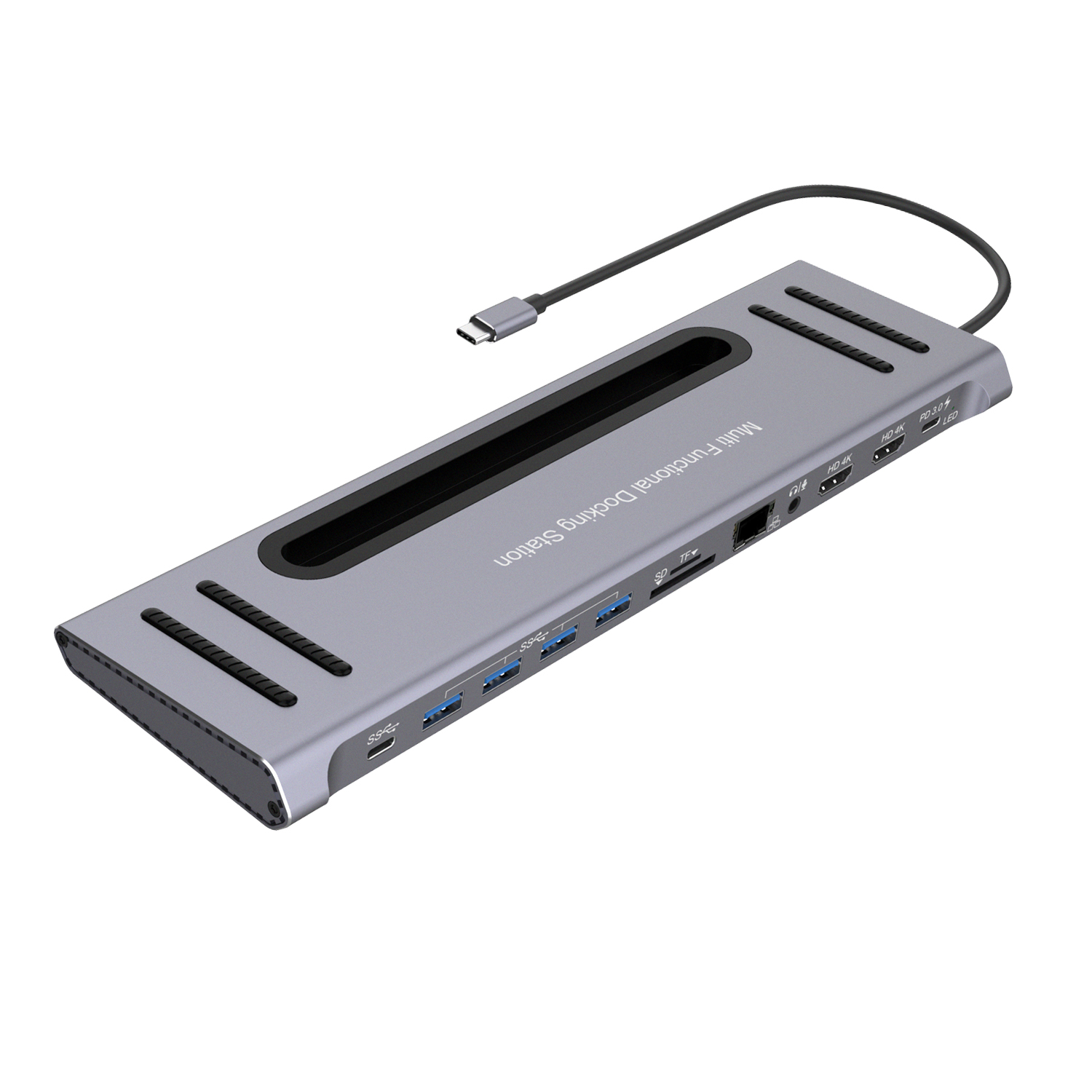 Onten Usb C концентратор 12 в 1 USB C док-станция 4k лучший тип c донгл