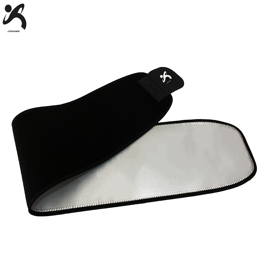Custom made waist trainer slimming sauna belt silvery weight loss sweat waist trimmer belt for men and women