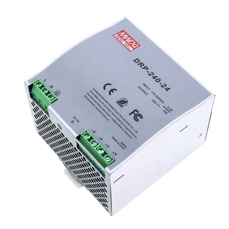 Ztaojt питания с одним выходом, 240W 5A 48В DC DRP-240-24 10A 24V DIN Rail источник бесперебойного питания импульсный источник питания светодиодного табло