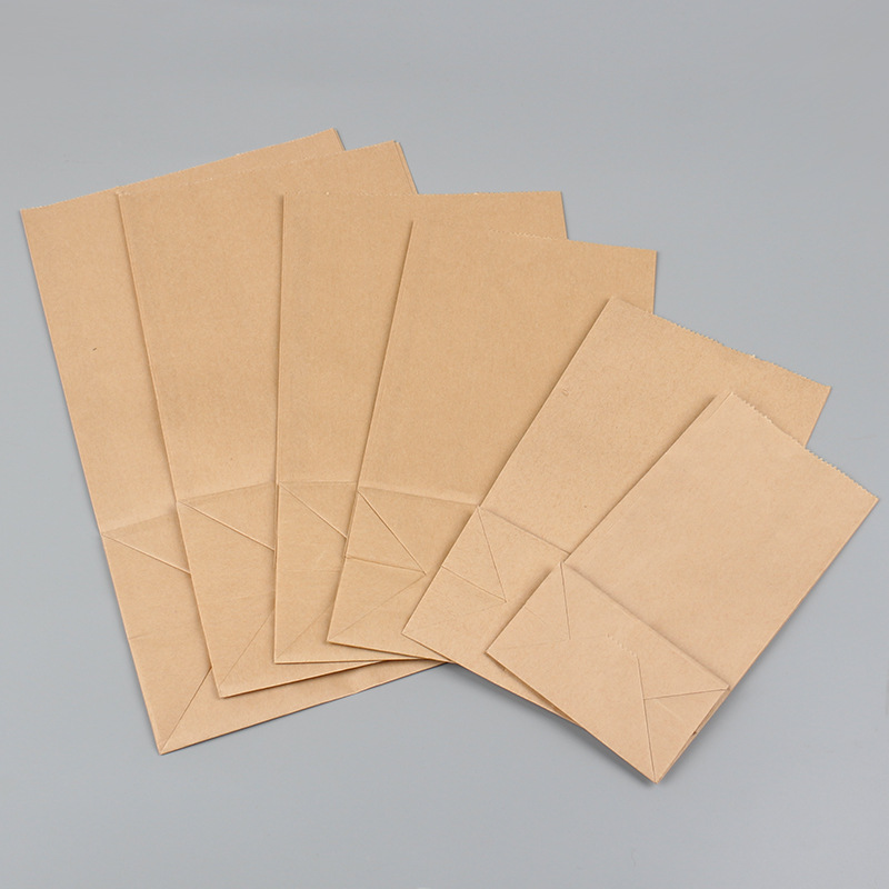 Factory sale various widely used food packaging kraft bread packing paper bag