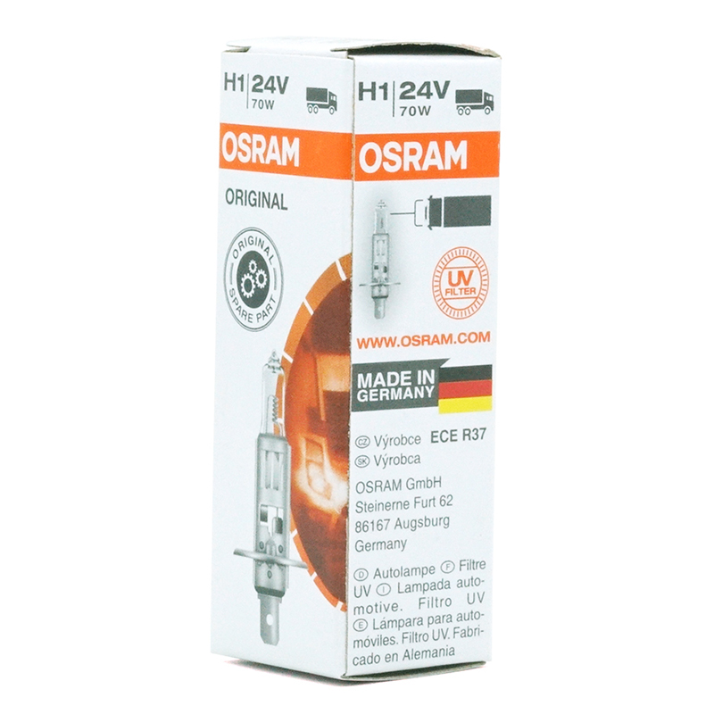Оригинальная Автомобильная Лампа OSRAM линия H1 24V 70W 64155 P14.5s освещения грузового автомобиля OEM качество галогенной лампы сделано в германии