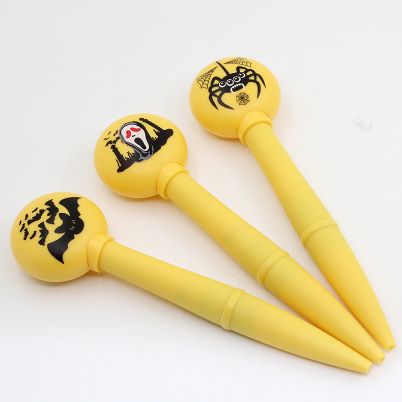 New Arrival Halloween Festival Various Pattern LED Sound Pen