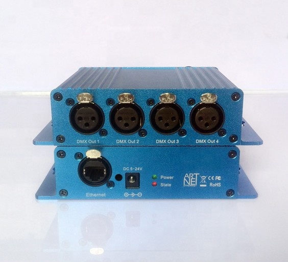 Showjockey E4 4 порта DMX для DMX512 освещения 3/5pin XLR DMX контроллер