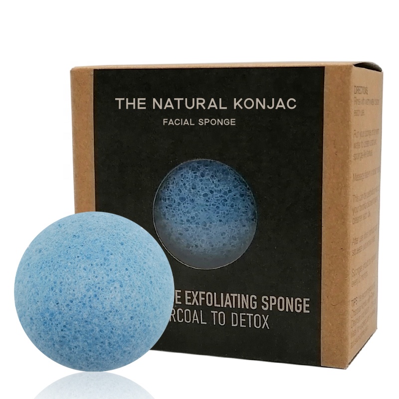 100% натуральная губка для лица, органическая детская губка Konjac Jeju