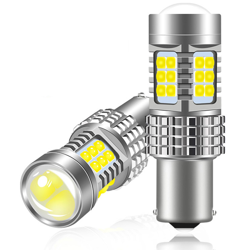 Лампа указателя направления 30SMD 3030 T20 7440 7443 1157 BAY15D 1156 BAU15S BA15S, дневные ходовые огни, указатели поворота