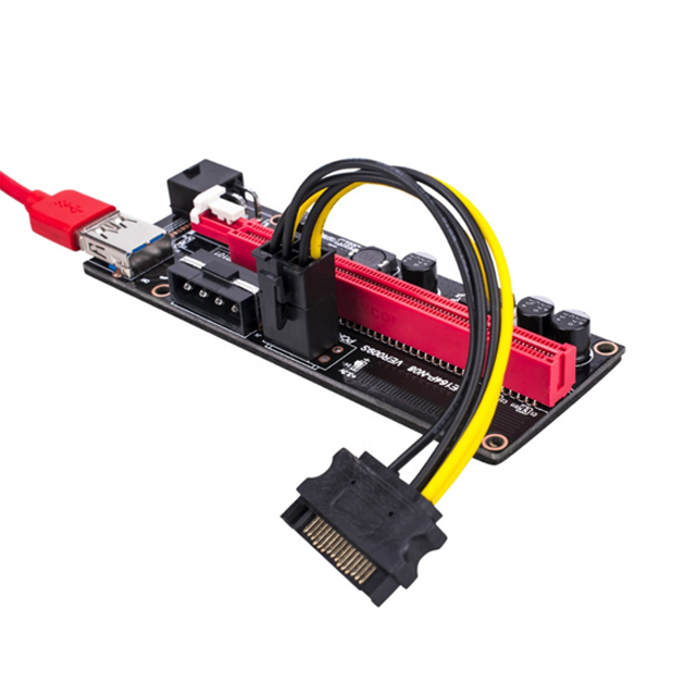 PCIE 1X к 16X 009S с индикатором света графическая карта удлинитель адаптер GPU карта удлинитель Экспресс-адаптер PCI-E