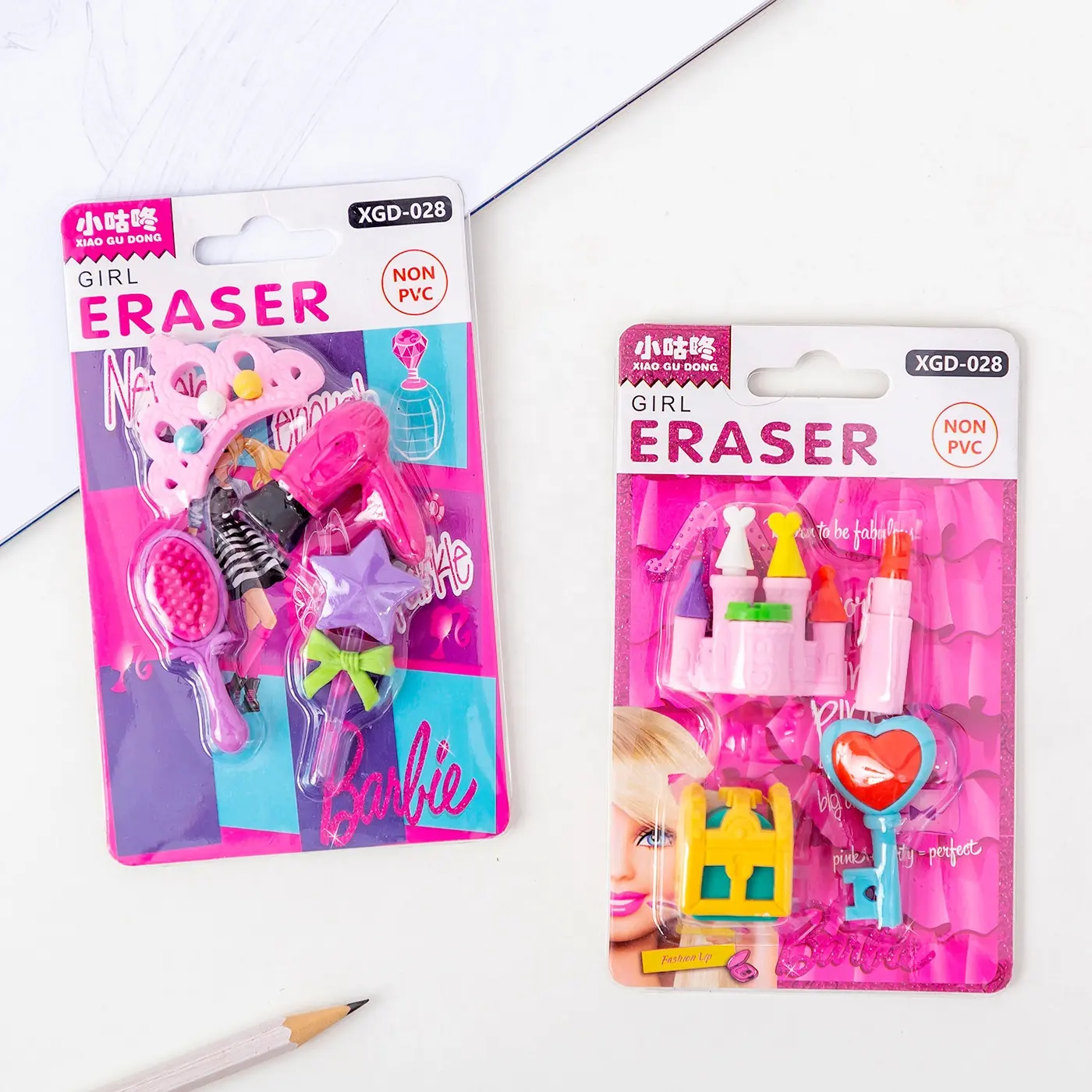 2021 New stationery cute kawaii magic girls series princess eraser