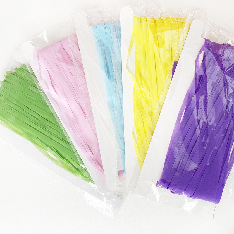 1*3M Multi Color Best Quality Competitive Macaroon Foil Fringe Curtain for Party /Tinsel Fringe Curtain Colorful Foil Curtain