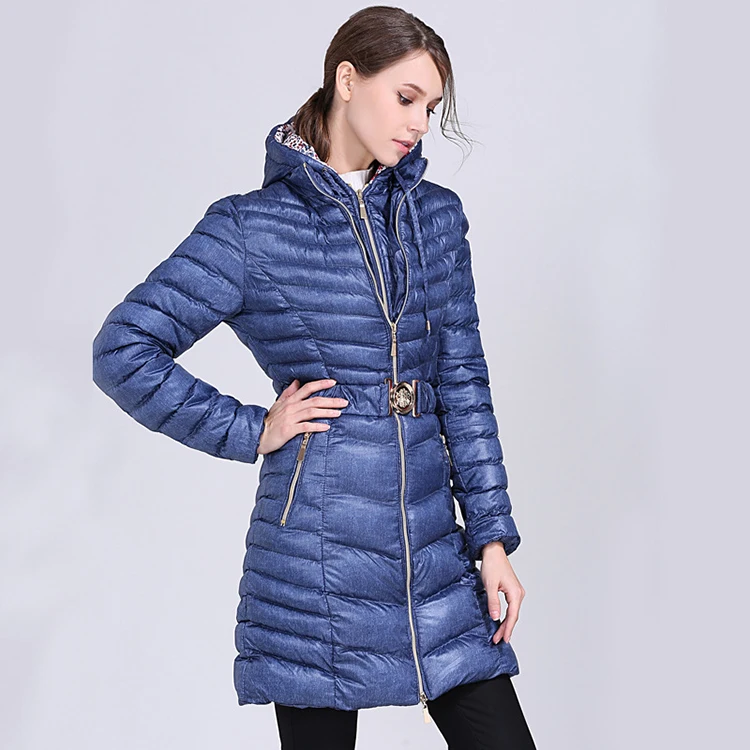2021 Fashion Luxury Apparel Winter Long Down Coat Duck Downed Thick Jacket Women Coat