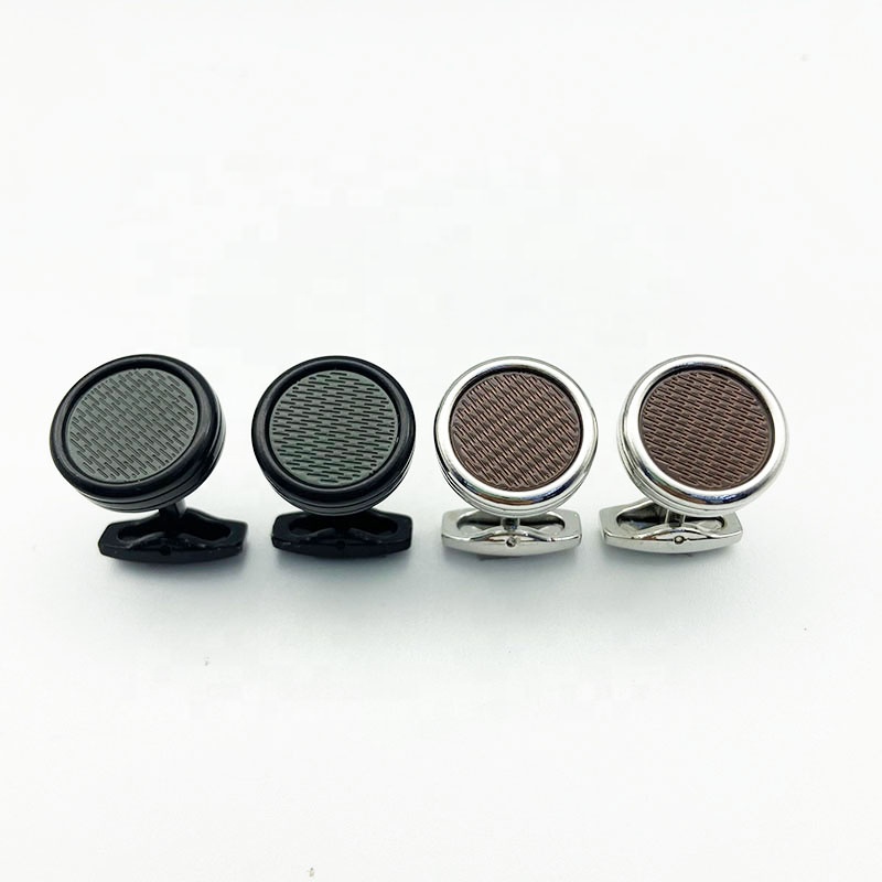 Wholesale Round Shape Custom Cuff Links Male Shirt CuffLinks