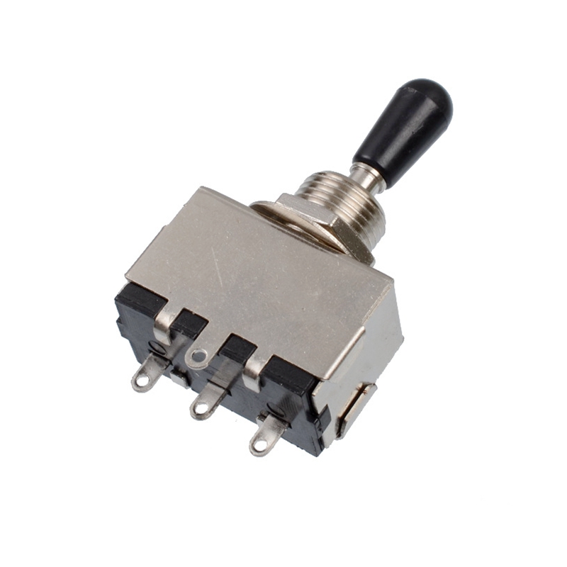 Wholesale DIY Electric guitar Parts box Style 3-way Toggle LP guitar switch with black tip