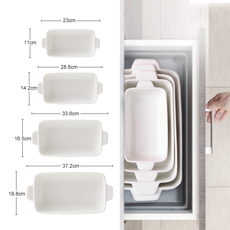 WEIYE hot sale  Keramik  Rechteckige Auflaufform au gratin dishes household baking dish ceramic lasagna pan oven plate
