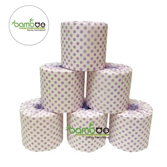 4ply Dot Embossed Toilet Paper Eternity Bathroom Tissue bamboo toilet paper
