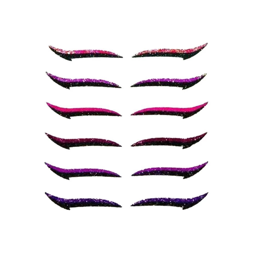 Colored Beauty Reusable Eyeliner Stickers and Eyelashes Sticker Party Sexy Make Up Waterproof Temporary Tattoo Makeup