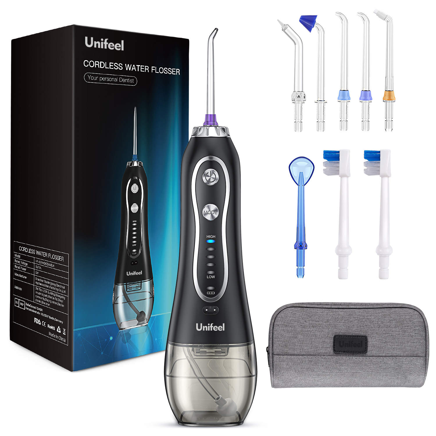Oem Professional Ipx7 Waterproof Dental Care Home Use Water Jet Waterpik Dental Irrigator Water Flosser For Teeth Clean