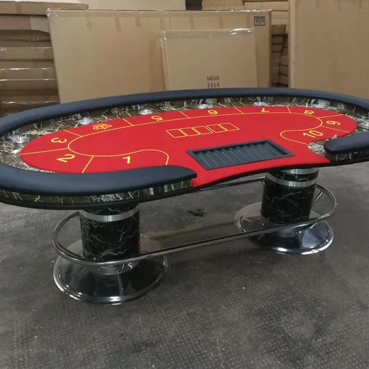 No Limit 96" Casino Poker Table w/ Racetrack & Stainless Steel Cups