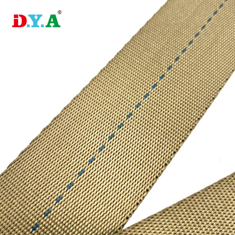 High quality custom nylon webbing heavy duty car safety belt 43mm olive nylon belt webbing