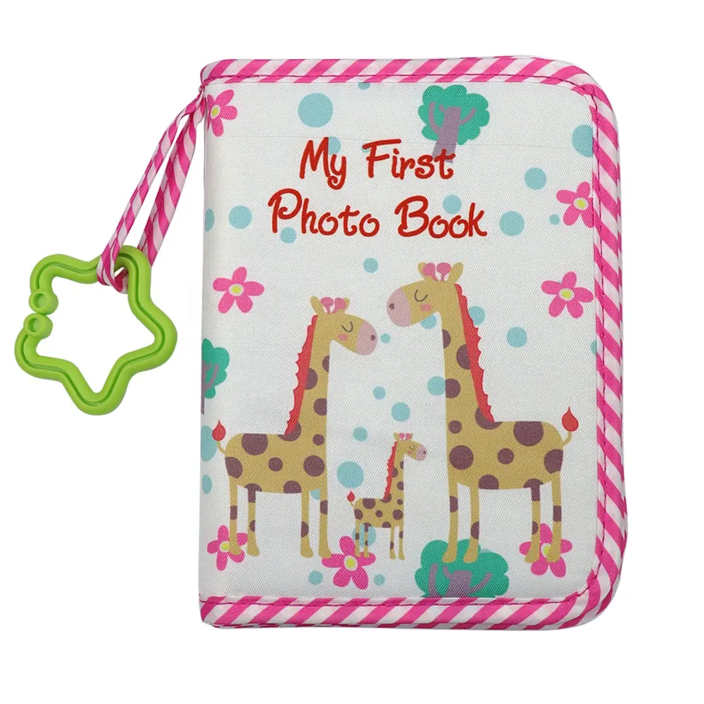 My First Family Album Giraffe Book Soft cloth Photo books for Newborn Gift