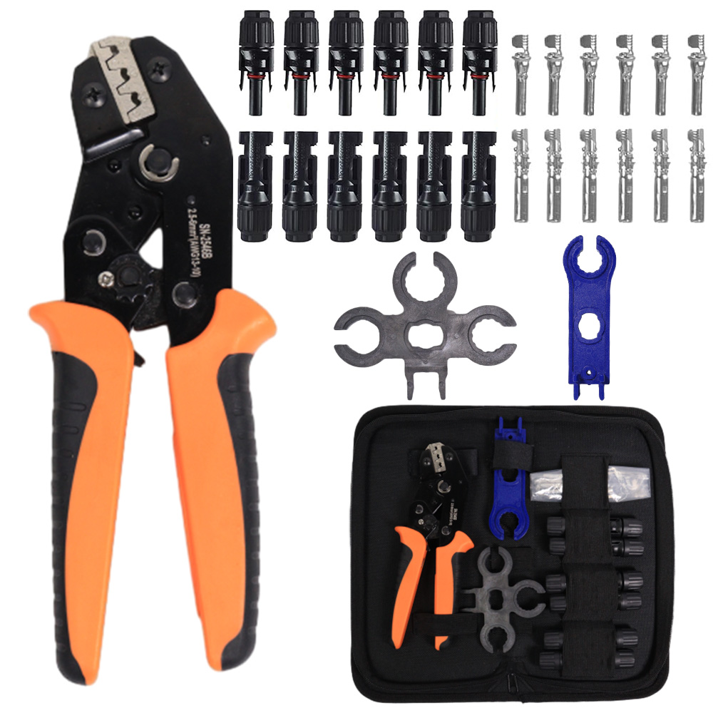 Photovoltaic Crimping Pliers Electricians Tools Set 2.5 4 6mm2 LY-2546B Solar panel crimping tool kit