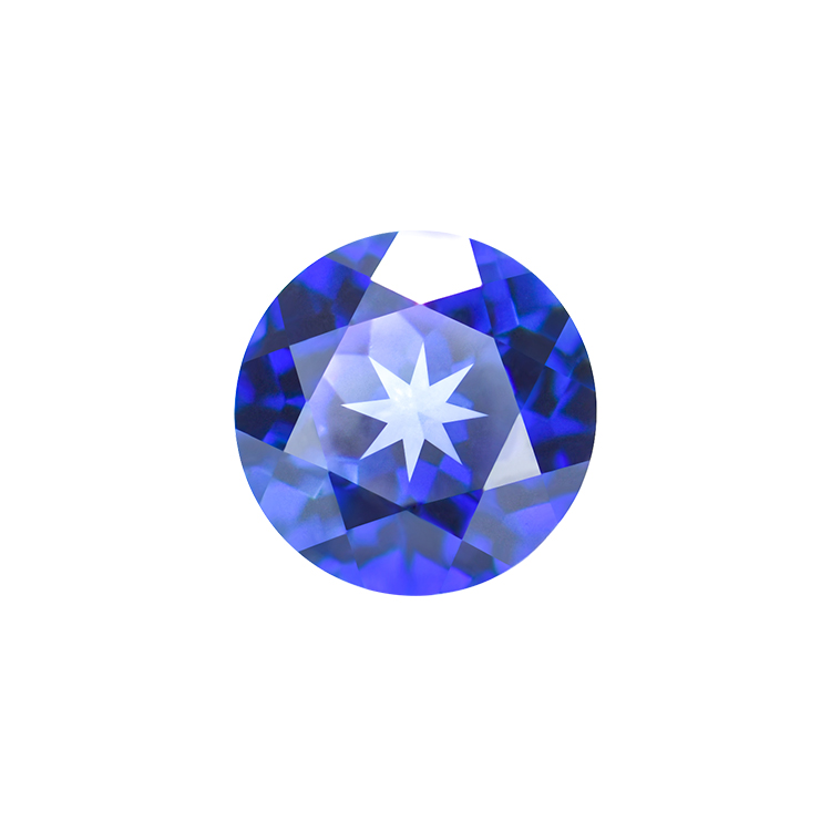 6.5 mm Lab created loose round gemstones sapphire gems cushion shape for sapphire