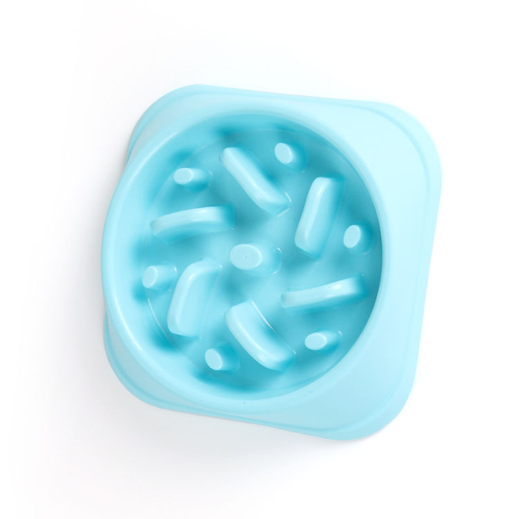 Bpa Free Washable Lightweight Plastic Dog Food Eating Bowls Pet Slow Feeder Bowls