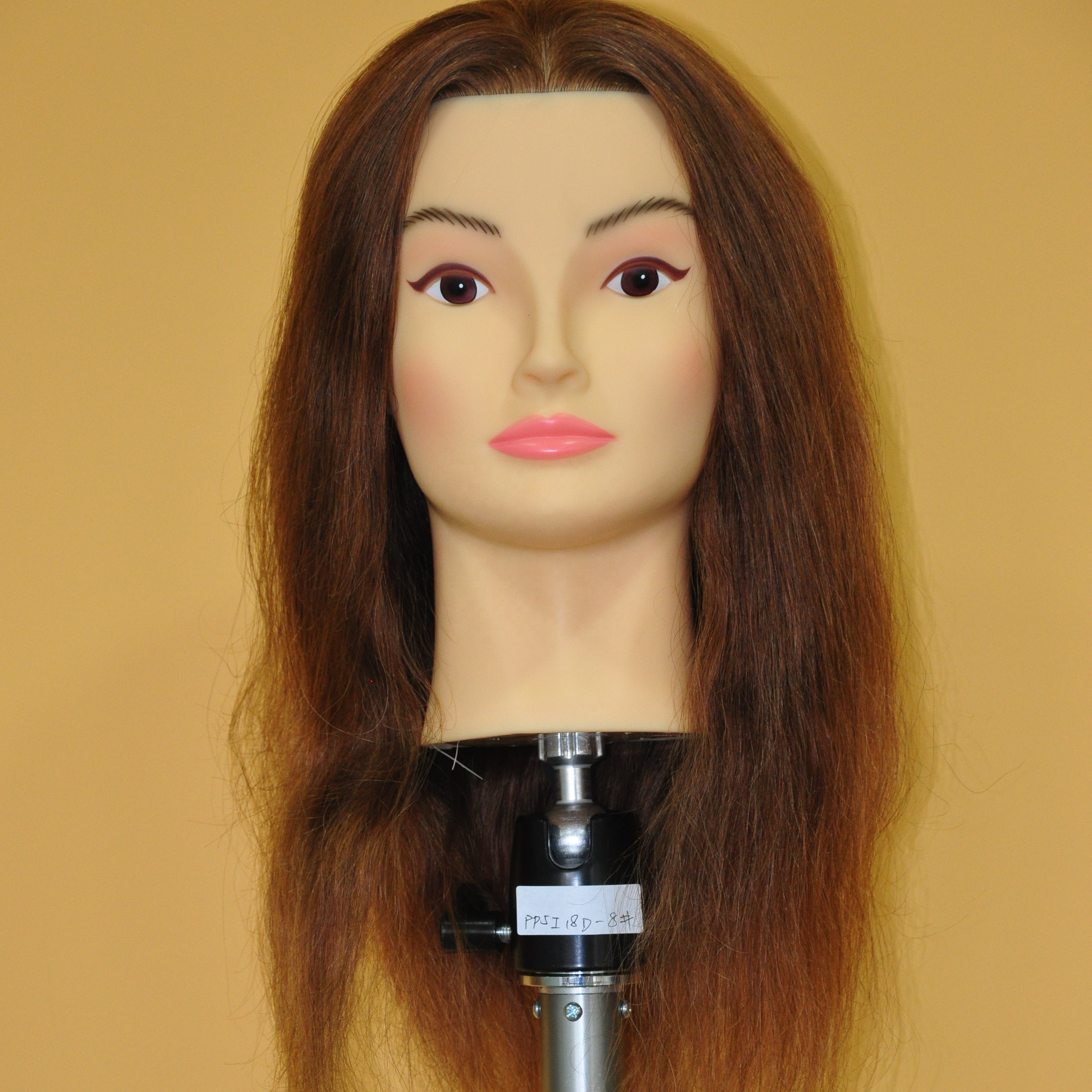 Salon school practice 100% human hair training mannequin head
