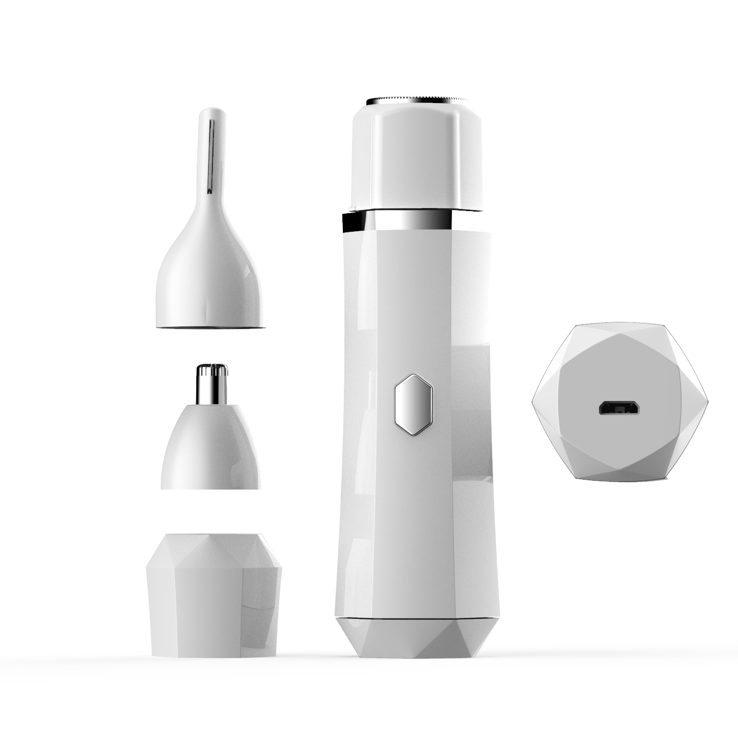 Facial Hair Removal For Women with Additional Replacement Head Painless Gentle Electric Hair Remover Shaver for Women